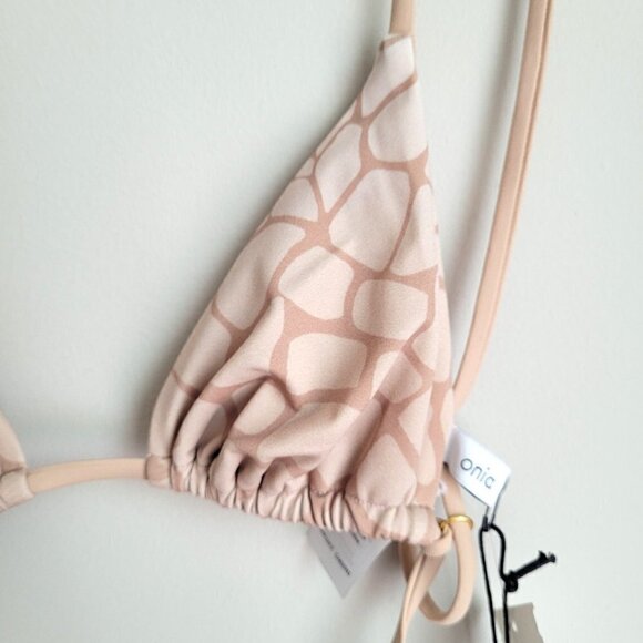 NWT Onia Alexa Ombre Croc Nude Multi Bikini Top - Picture 9 of 13